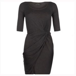 NWT AllSaints Charcoal Gray Twain Jersey Dress